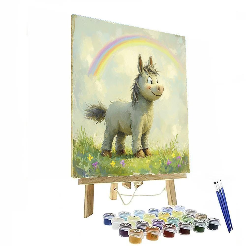 Eeyore Rainbow Meadow Moment - Disney Inspired Paint by numbers kits