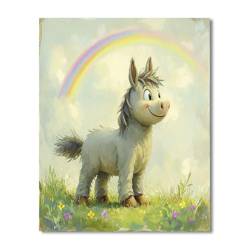 Eeyore Rainbow Meadow Moment - Disney Inspired Paint by numbers kits