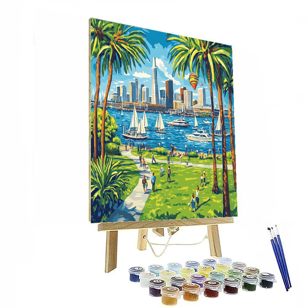 San Diego Embarcadero Marina Park San Diego United States DIY paint by numbers