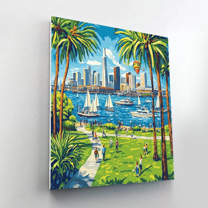 San Diego Embarcadero Marina Park San Diego United States DIY paint by numbers