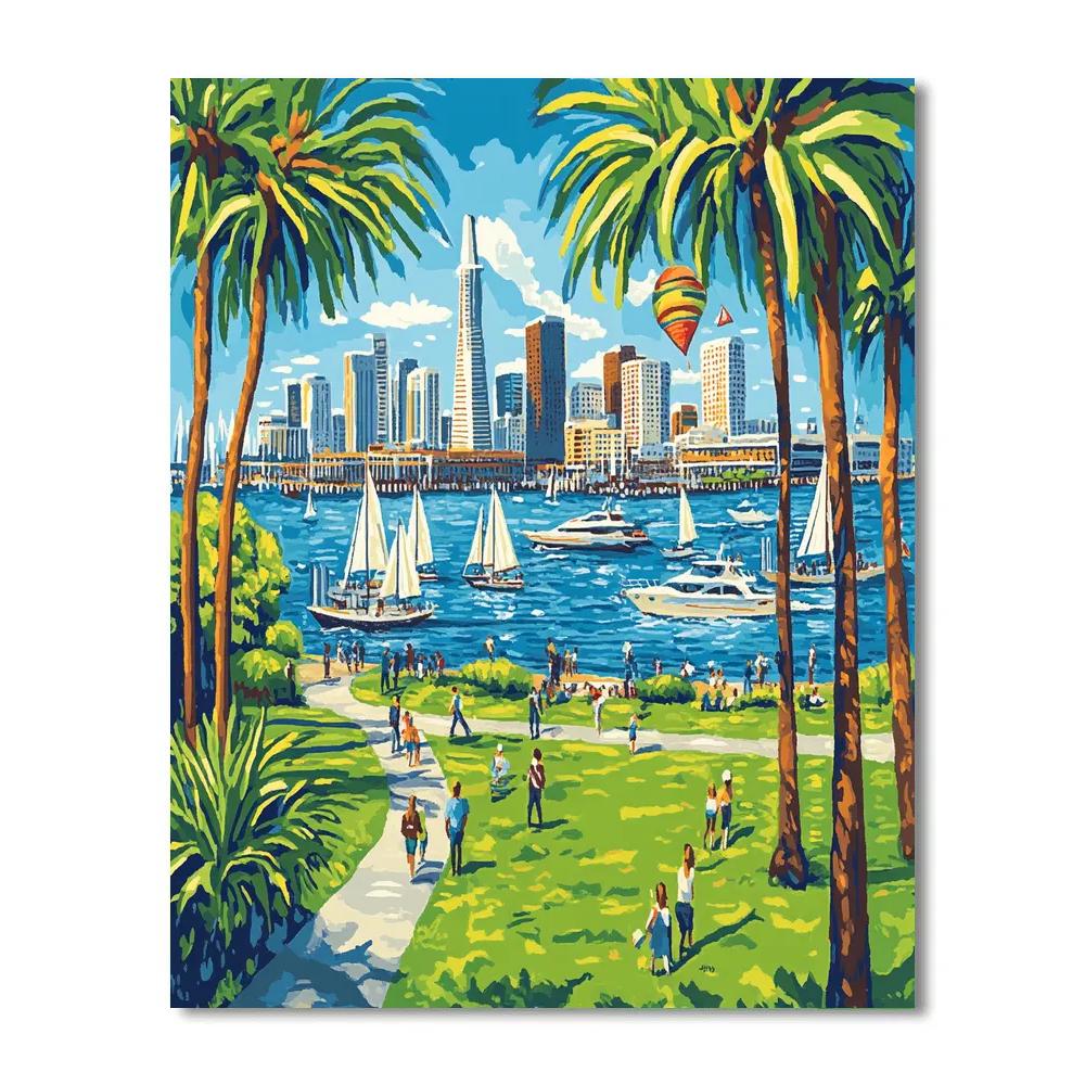 San Diego Embarcadero Marina Park San Diego United States DIY paint by numbers