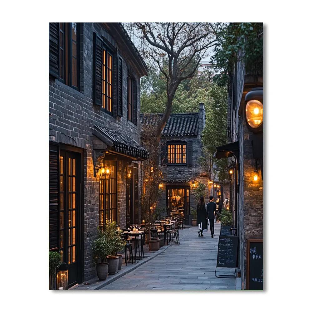 Shanghai Xintiandi Pedestrian Quarter Shanghai China DIY paint by numbers