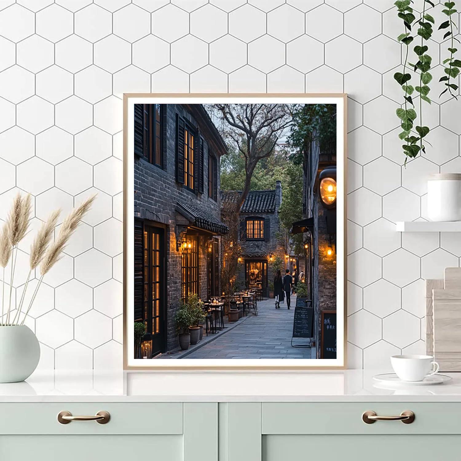 Shanghai Xintiandi Pedestrian Quarter Shanghai China DIY paint by numbers