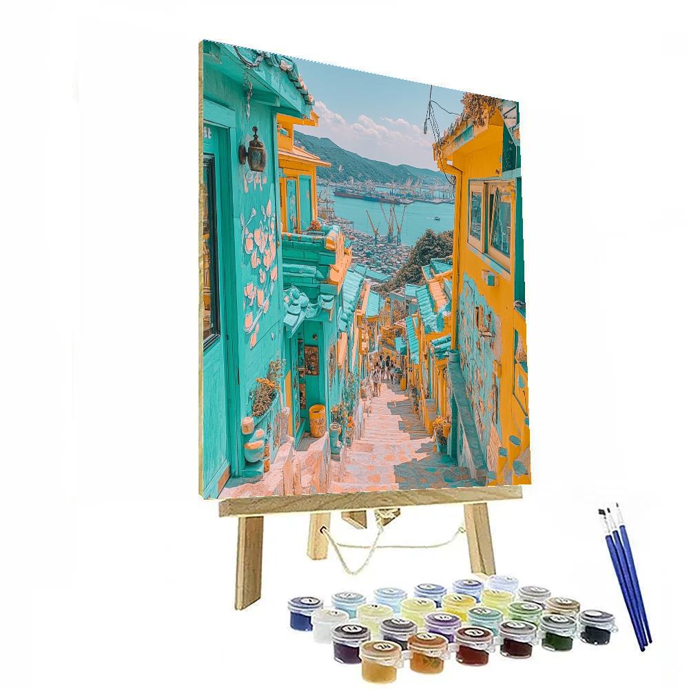Busan Gamcheon Culture Village Busan South Korea Paint by numbers art