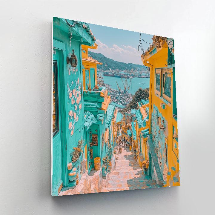 Busan Gamcheon Culture Village Busan South Korea Paint by numbers art