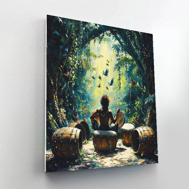 Terk Jungle Drum Circle Fun - Disney Inspired paint by numbers