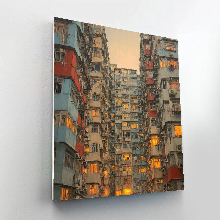 Hong Kong Quarry Bay Monster Building Courtyard Hong Kong China Paint by numbers kits