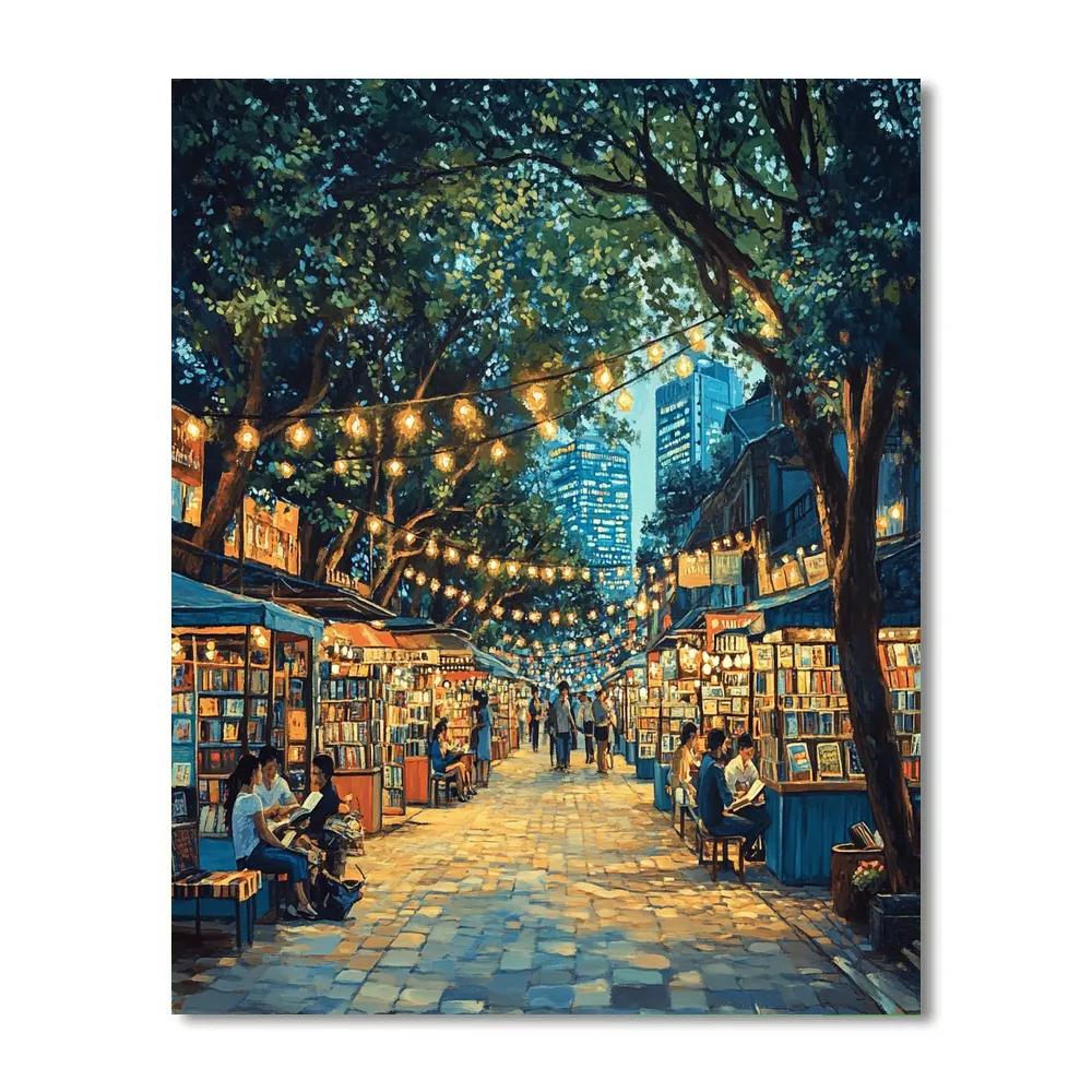 Ho Chi Minh City Nguyen Van Binh Book Street Ho Chi Minh City Vietnam painting number kit