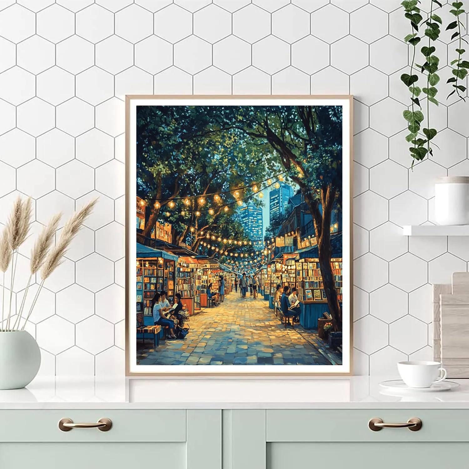 Ho Chi Minh City Nguyen Van Binh Book Street Ho Chi Minh City Vietnam painting number kit