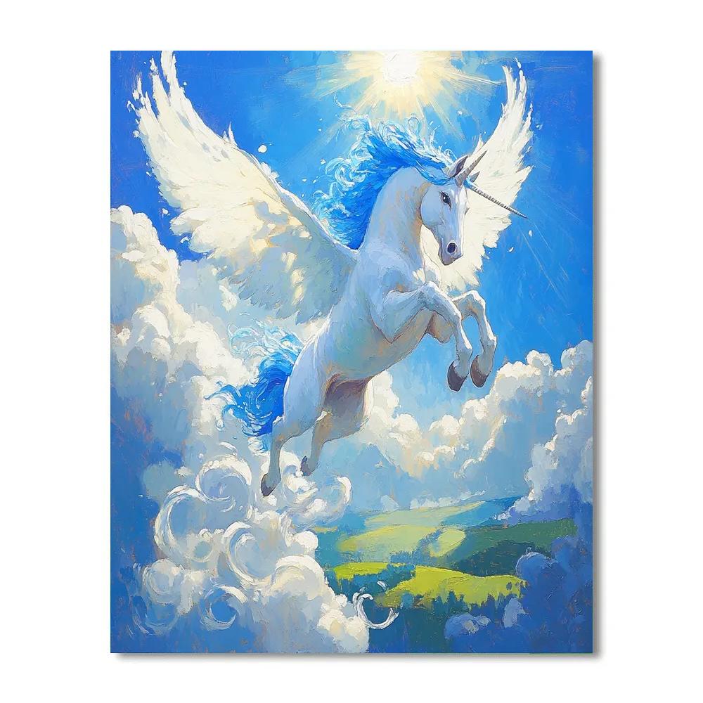Pegasus Cloudline Flight Games - Disney Inspired paint by color