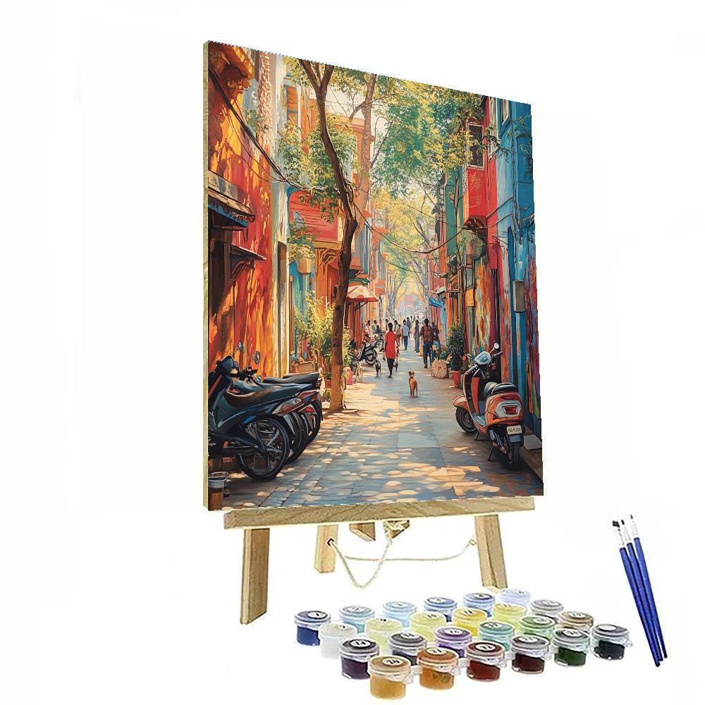 Delhi Lodhi Art District Murals New Delhi India painting number kit