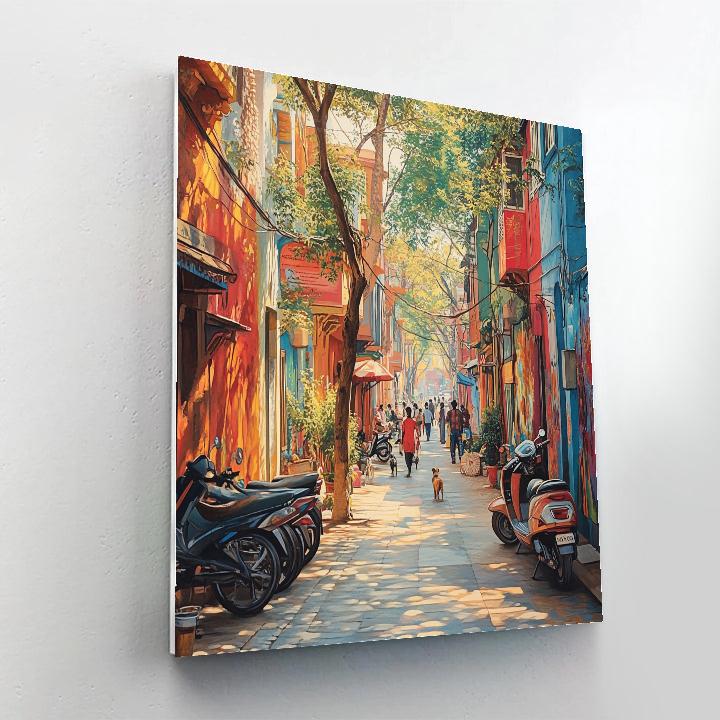 Delhi Lodhi Art District Murals New Delhi India painting number kit