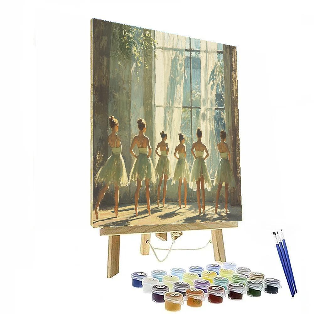 Edgar Degas Inspired Dancers Practicing By Window Painting by numbers kit