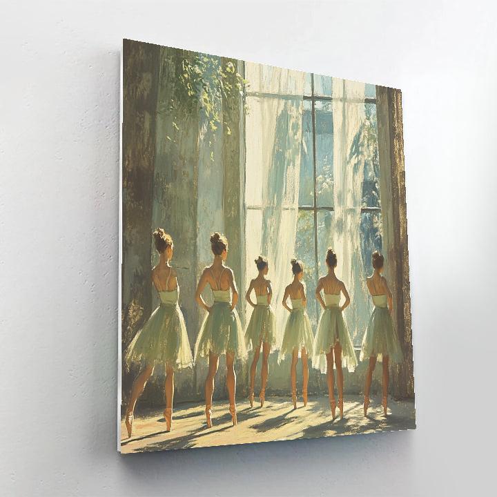 Edgar Degas Inspired Dancers Practicing By Window Painting by numbers kit
