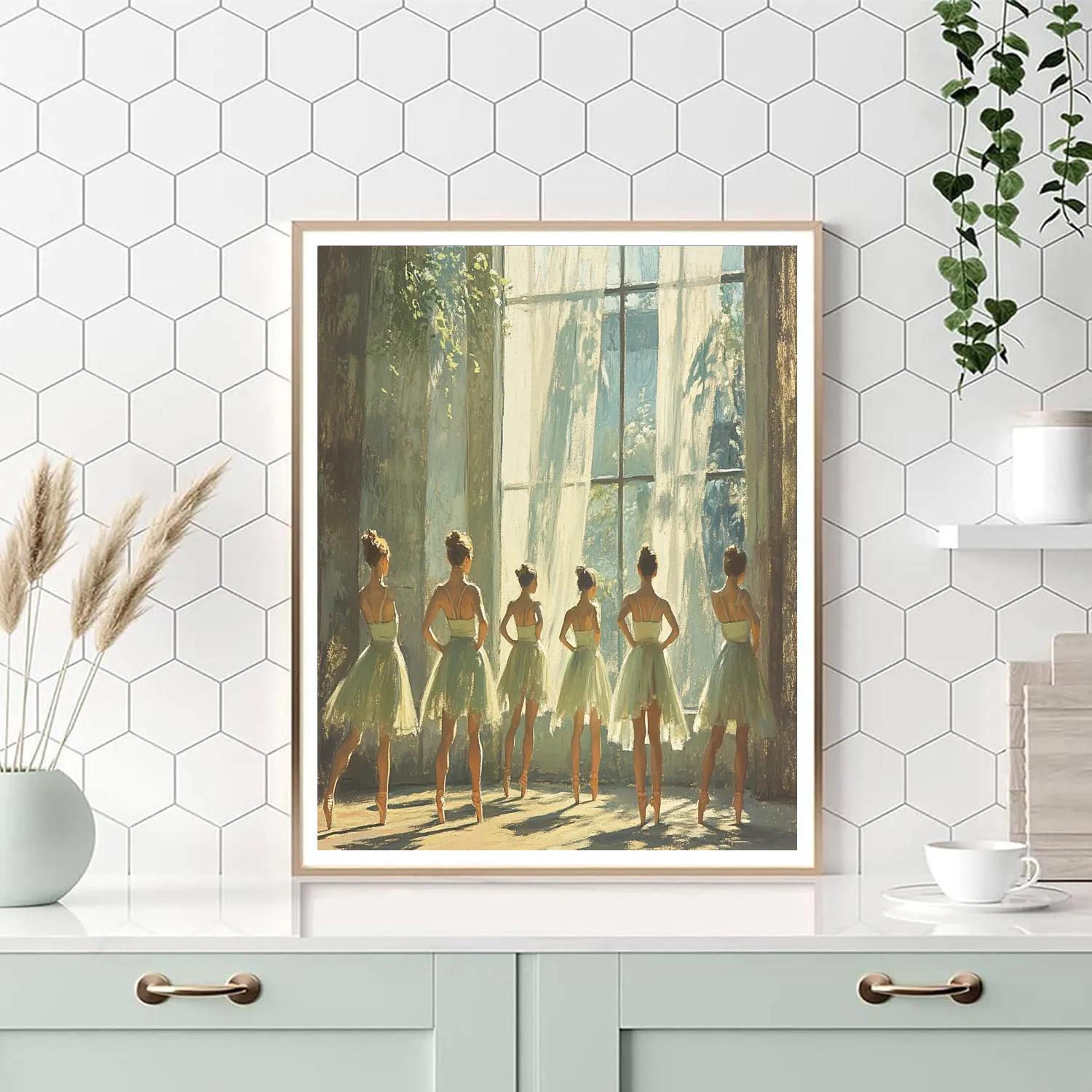 Edgar Degas Inspired Dancers Practicing By Window Painting by numbers kit