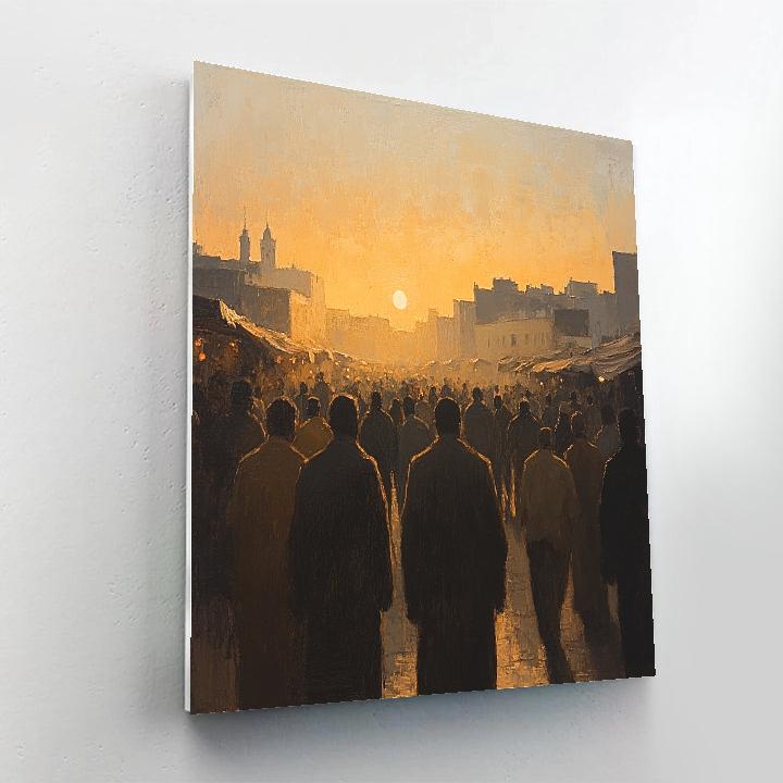 Francisco Goya Inspired Market At Dawn Numbered painting kits