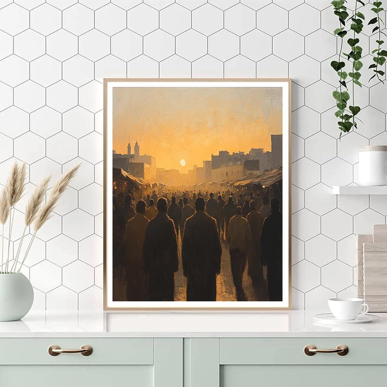 Francisco Goya Inspired Market At Dawn Numbered painting kits