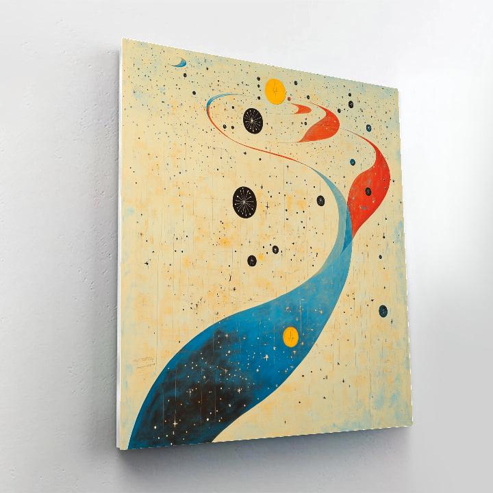 Joan Miró Inspired Celestial Daydream Currents Paint by numbers art