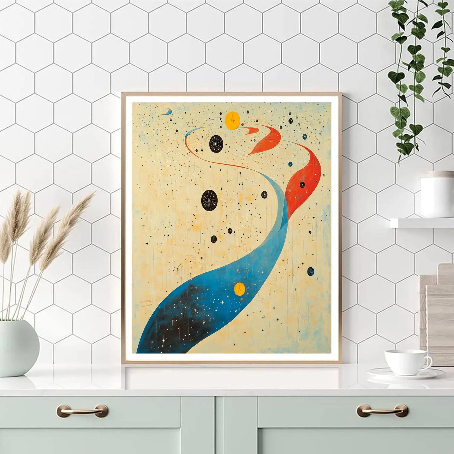 Joan Miró Inspired Celestial Daydream Currents Paint by numbers art