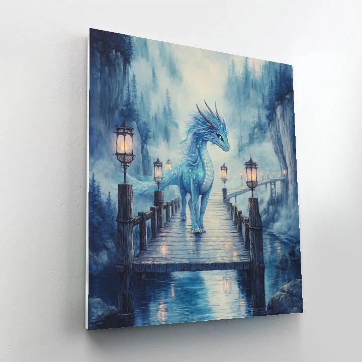 Sisu Misty River Bridge Glow - Disney Inspired paint by number