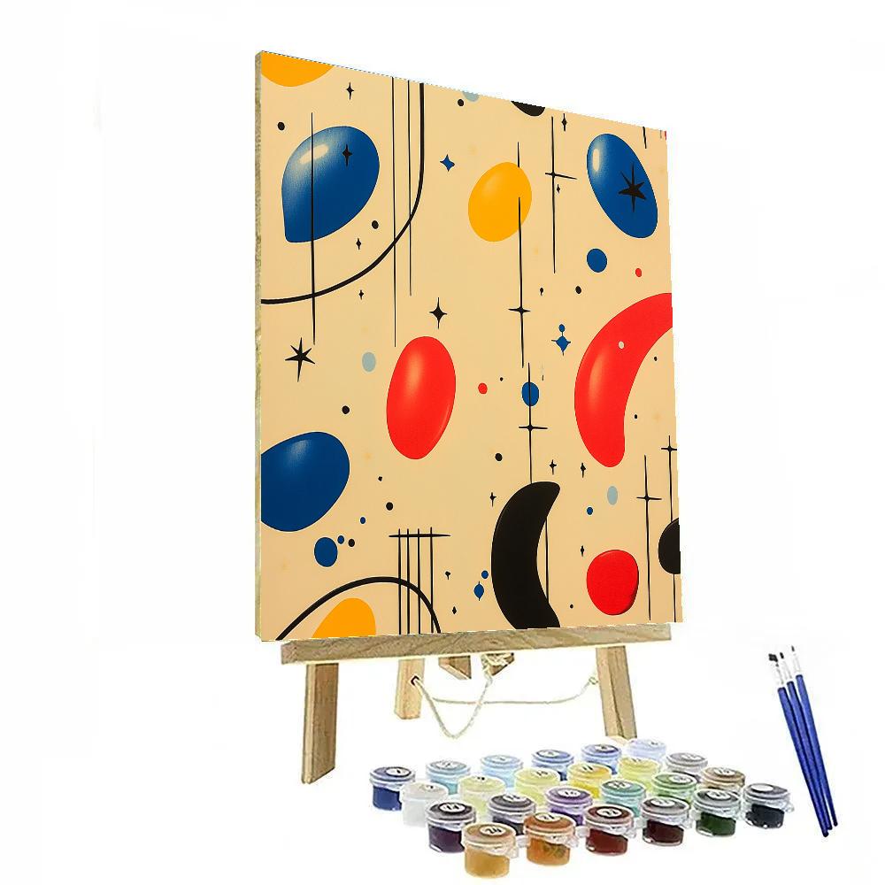 Joan Miró Inspired Carnival Of Wandering Thoughts painting number kit
