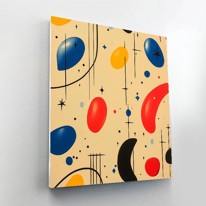 Joan Miró Inspired Carnival Of Wandering Thoughts painting number kit