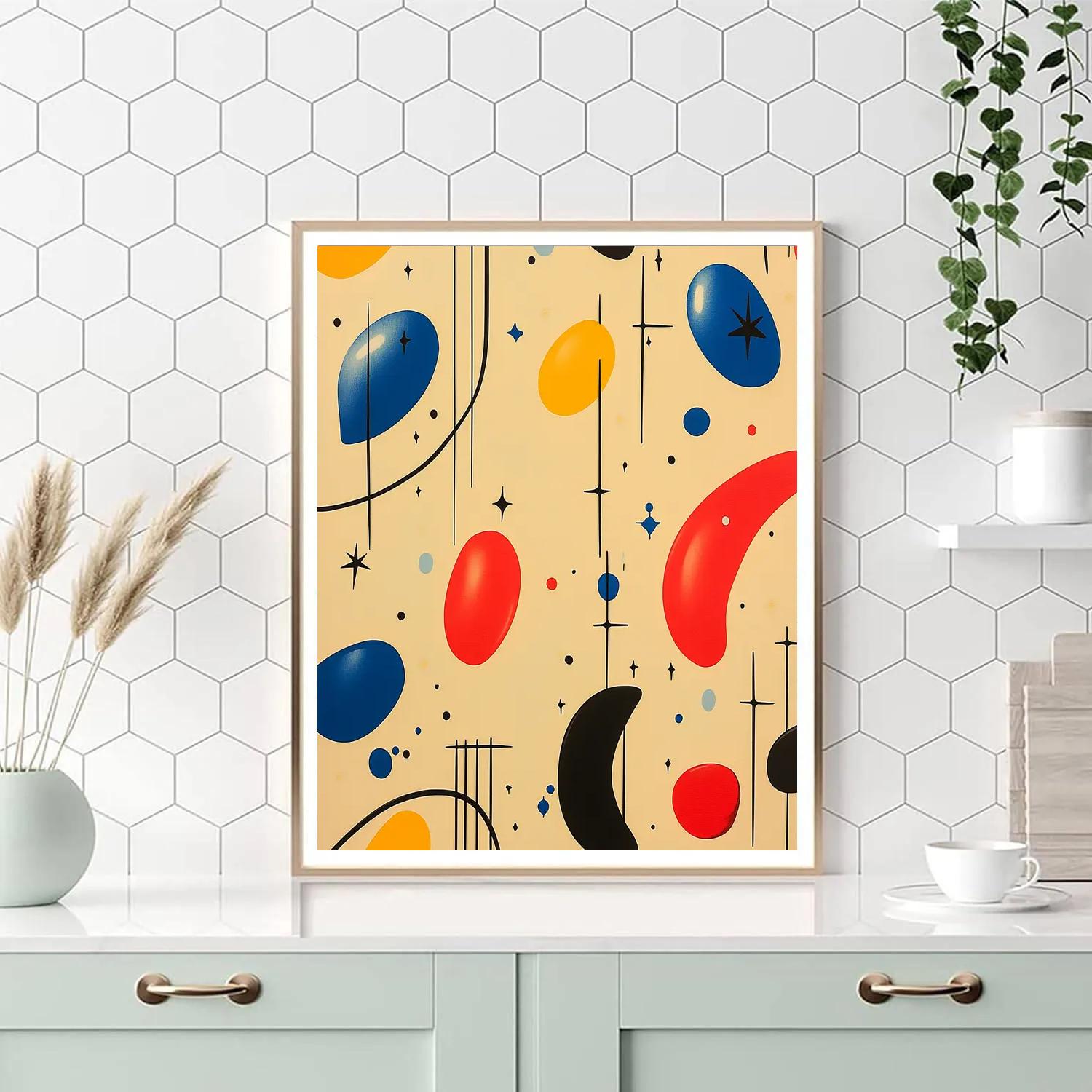 Joan Miró Inspired Carnival Of Wandering Thoughts painting number kit