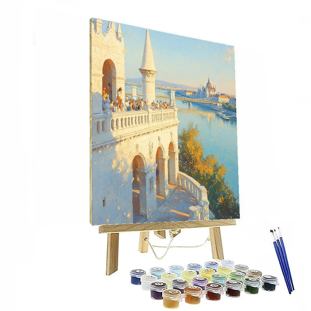 Budapest Fishermans Bastion Terrace Budapest Hungary Numbered painting kits