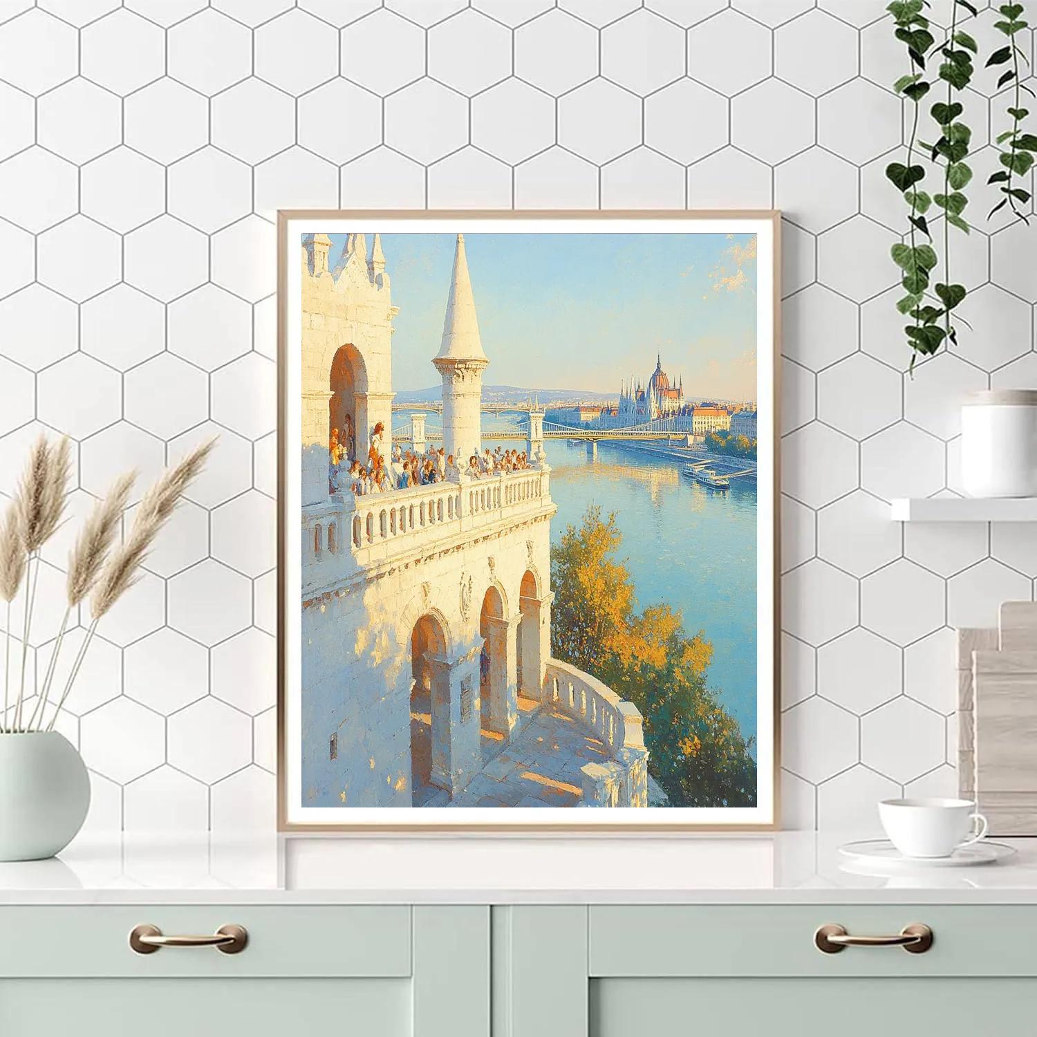 Budapest Fishermans Bastion Terrace Budapest Hungary Numbered painting kits