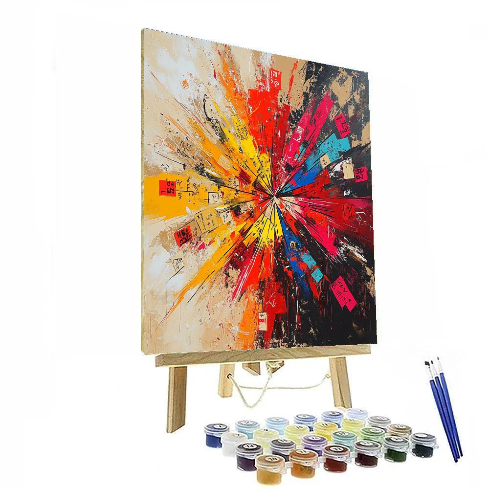 Jean Michel Basquiat Inspired Inner Storm Of Color Numbered painting kits