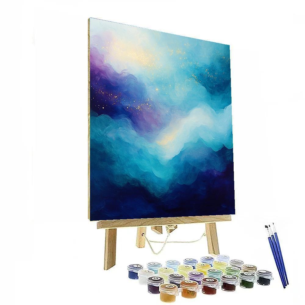 Georges Seurat Inspired Radiant Nebula Veil Painting by numbers kit