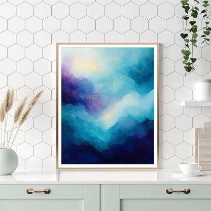 Georges Seurat Inspired Radiant Nebula Veil Painting by numbers kit