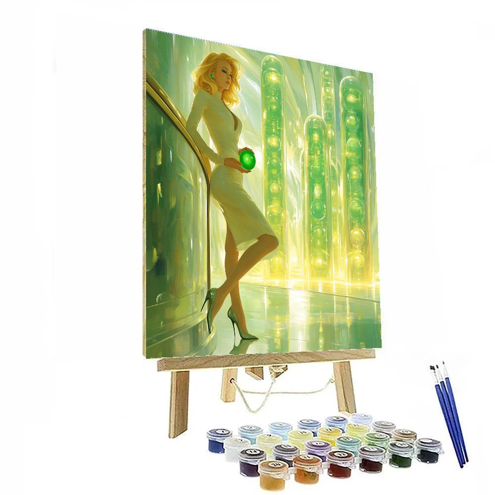 Disgust Trendy Memory Orb Lounge - Disney Inspired Paint by numbers art