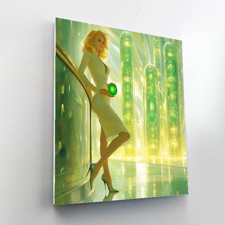 Disgust Trendy Memory Orb Lounge - Disney Inspired Paint by numbers art