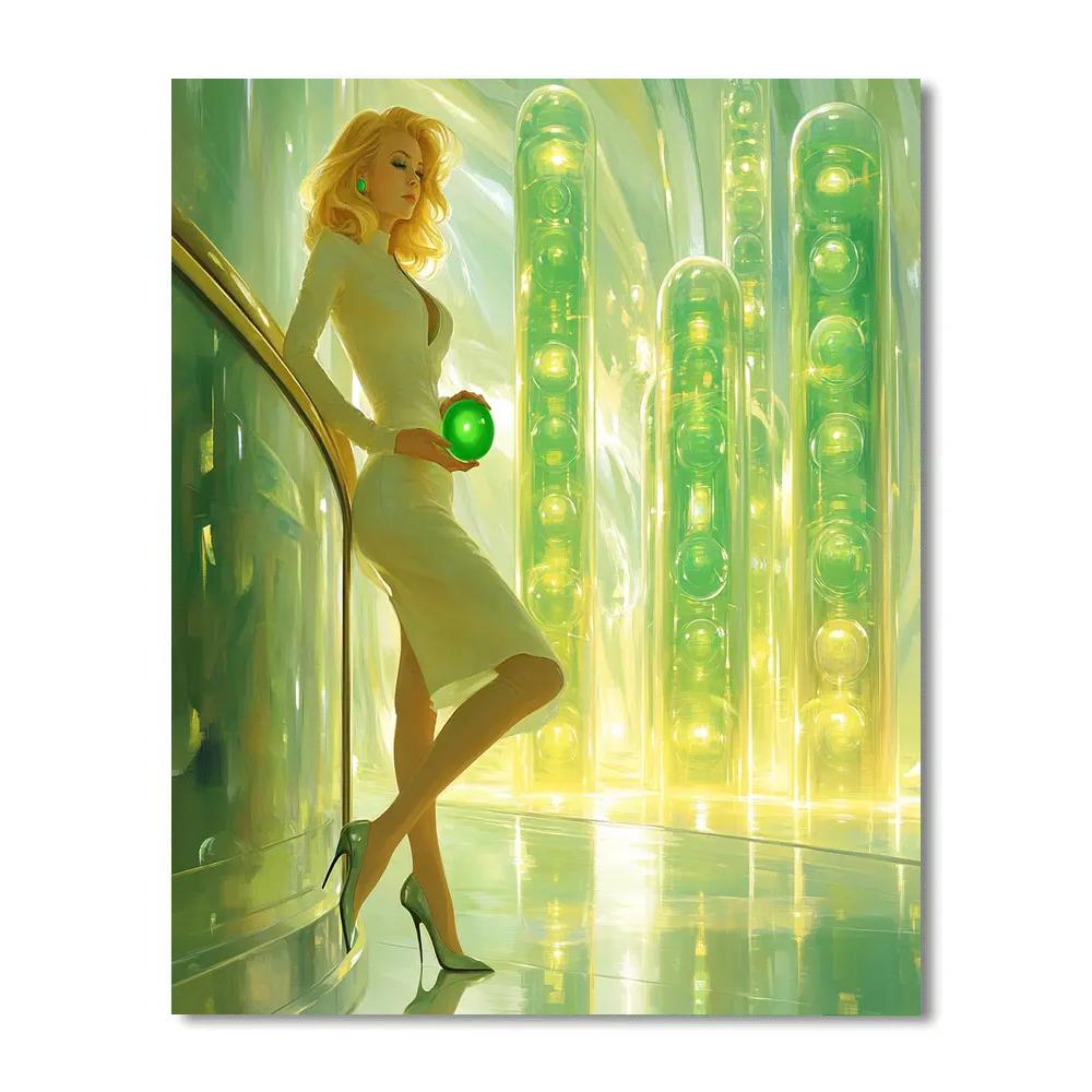 Disgust Trendy Memory Orb Lounge - Disney Inspired Paint by numbers art