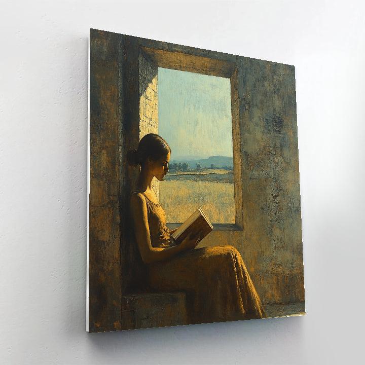 Leonardo Da Vinci Inspired Study Of A Reader At Desk DIY paint by numbers