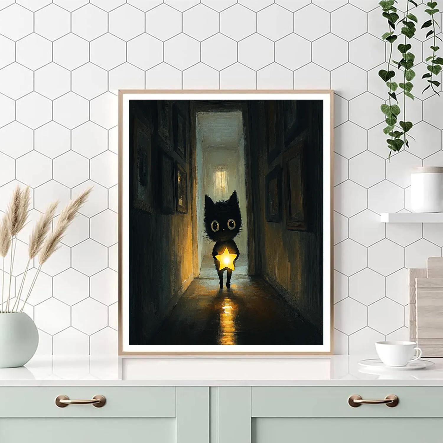 Fear Nightlight Hallway Patrol - Disney Inspired Paint by numbers art