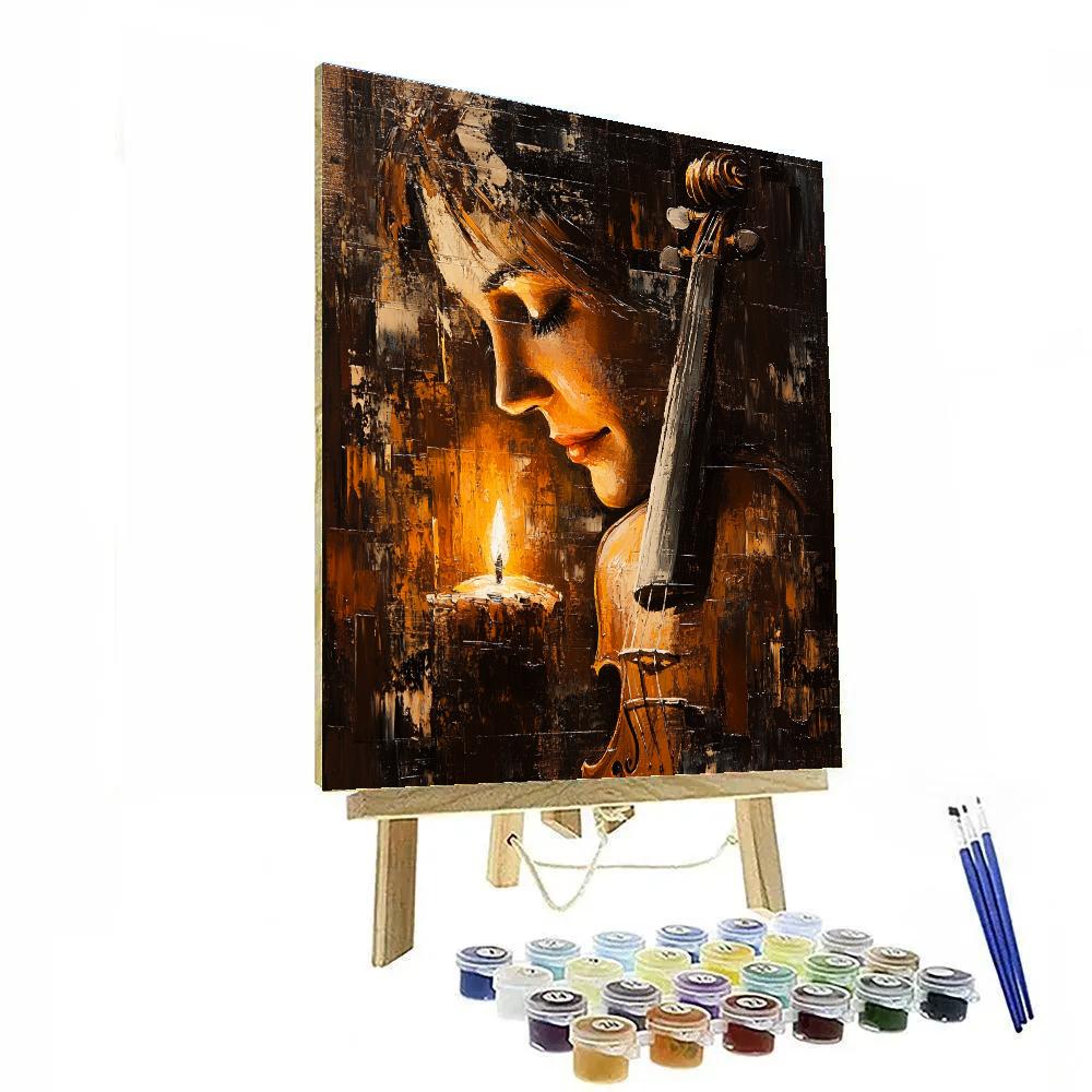 Rembrandt Inspired Portrait Of A Violinist DIY paint by numbers