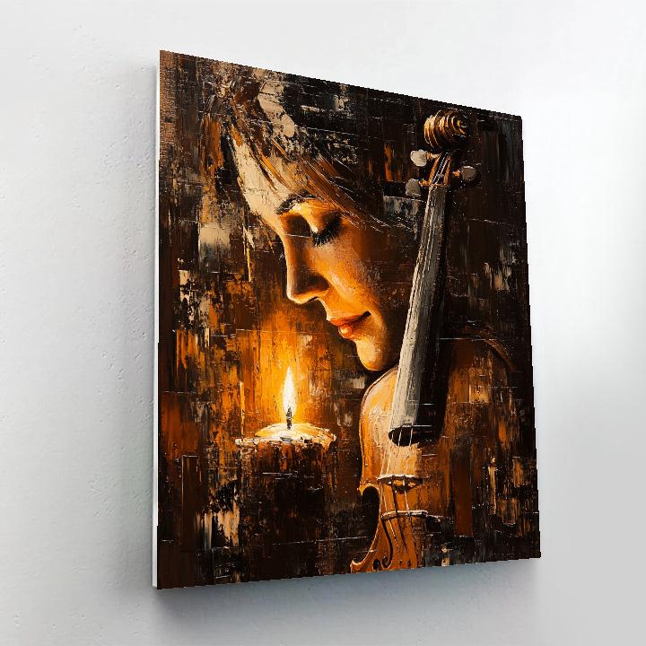 Rembrandt Inspired Portrait Of A Violinist DIY paint by numbers