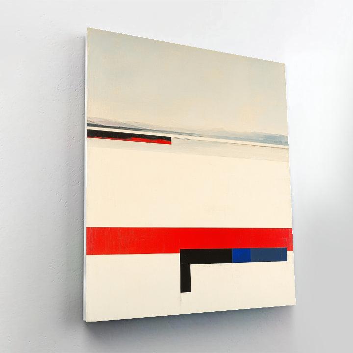 Kazimir Malevich Inspired Silence Of The Red Horizon paint by numbers