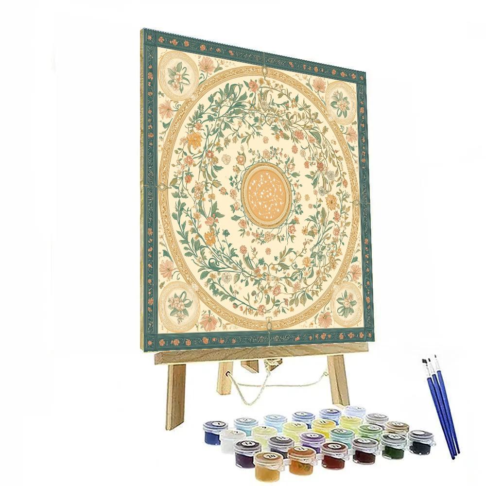 Alphonse Mucha Inspired Celestial Garden Of Seasons paint by numbers