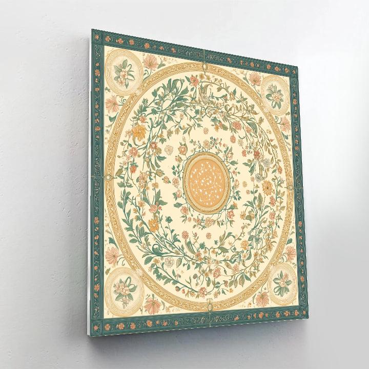 Alphonse Mucha Inspired Celestial Garden Of Seasons paint by numbers