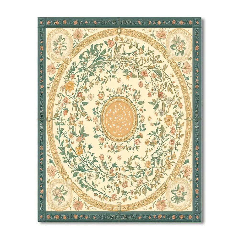 Alphonse Mucha Inspired Celestial Garden Of Seasons paint by numbers
