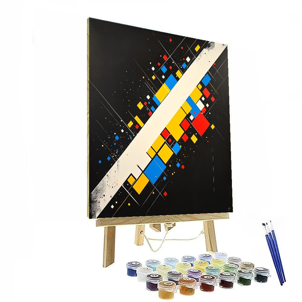 Kazimir Malevich Inspired Rotating Axis Of Minimal Time Painting by numbers kit