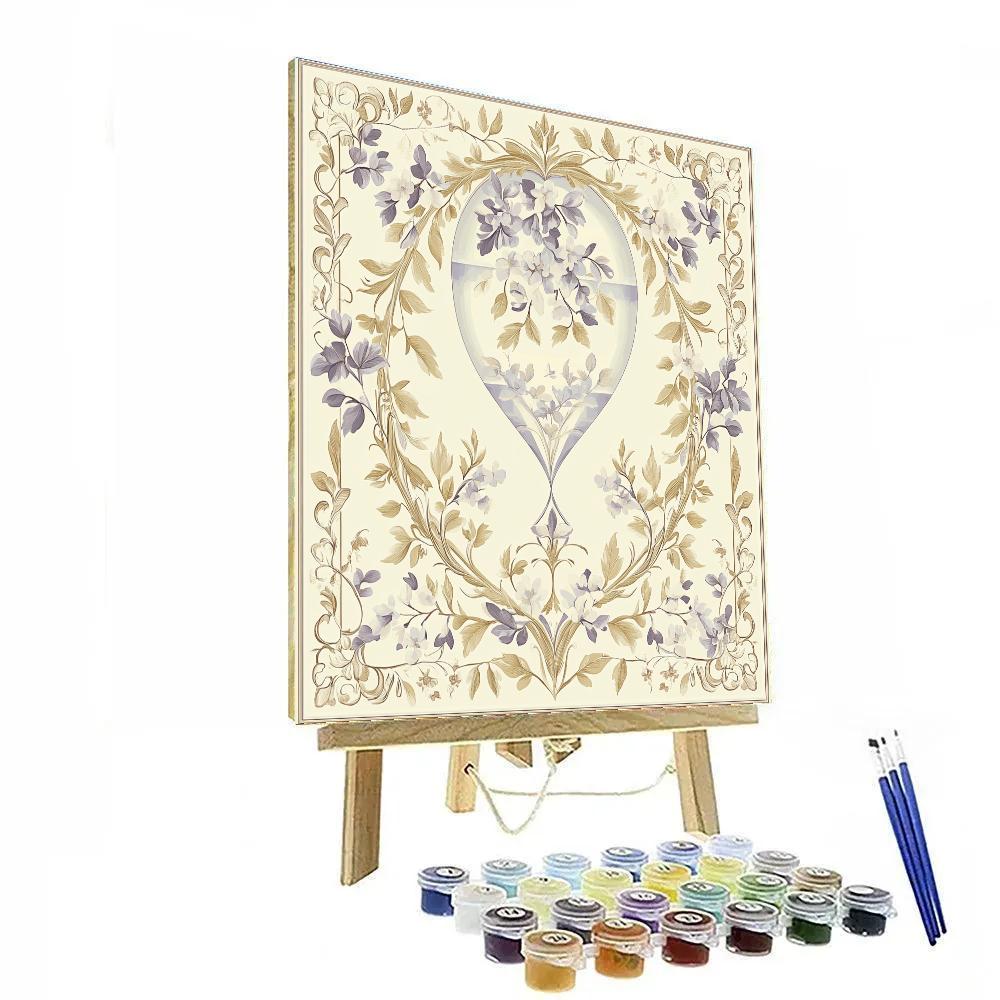 Alphonse Mucha Inspired Hourglass Of Blooming Time DIY paint by numbers