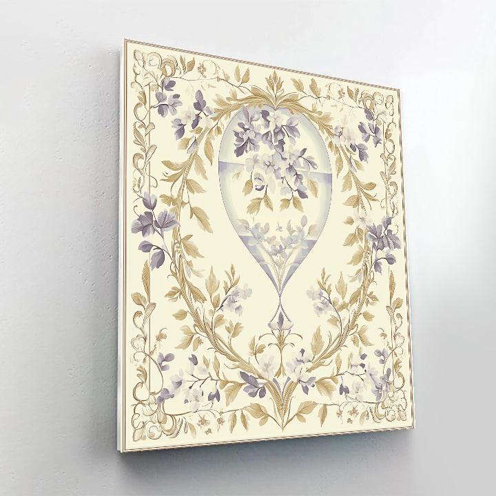 Alphonse Mucha Inspired Hourglass Of Blooming Time DIY paint by numbers