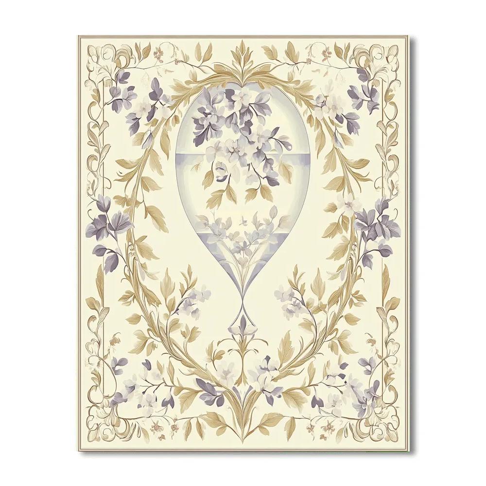 Alphonse Mucha Inspired Hourglass Of Blooming Time DIY paint by numbers