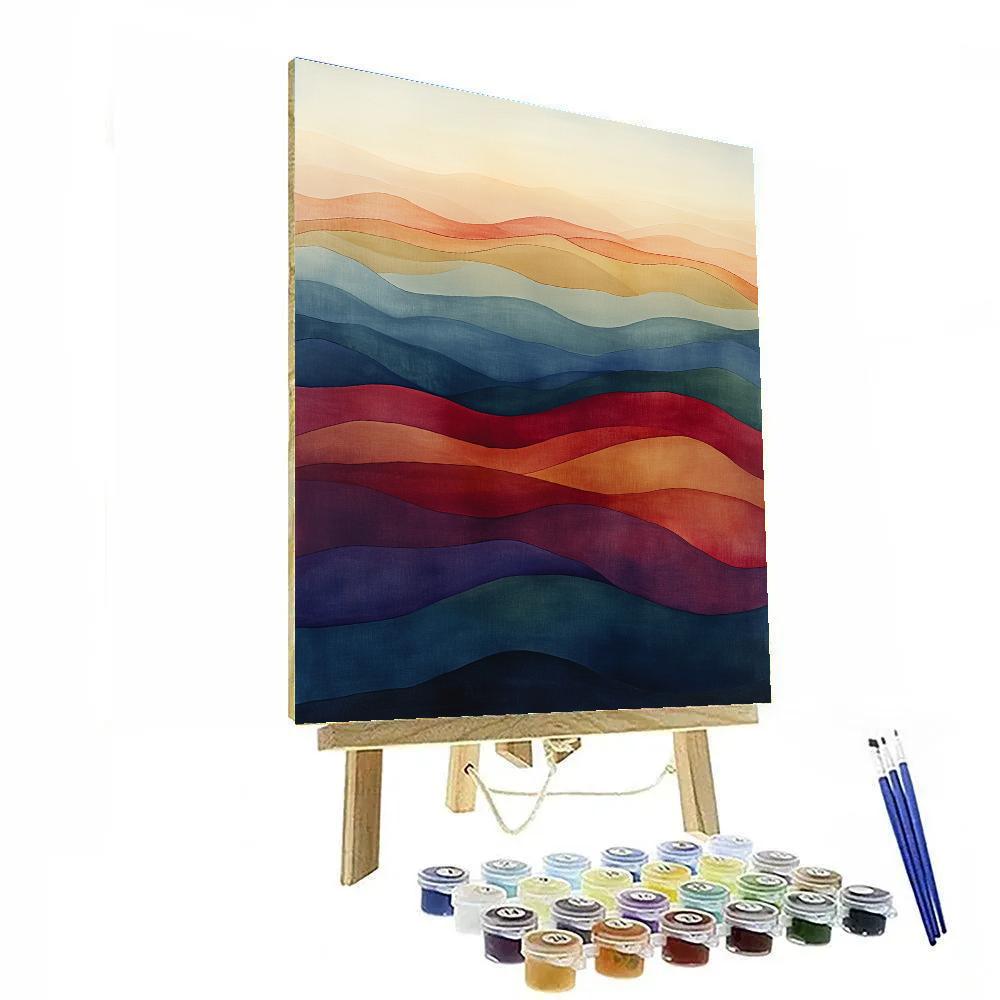 Paul Klee Inspired Chromatic Tides Numbered painting kits