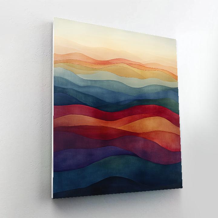 Paul Klee Inspired Chromatic Tides Numbered painting kits