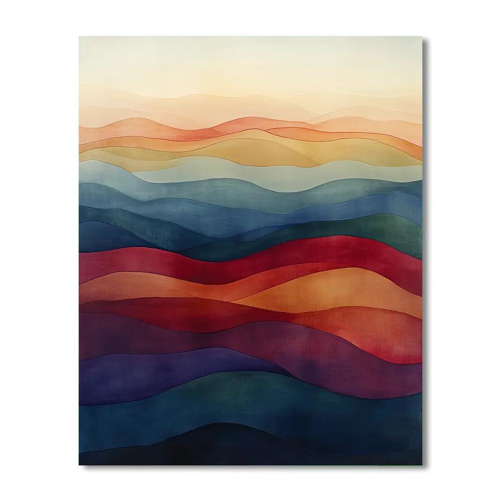 Paul Klee Inspired Chromatic Tides Numbered painting kits